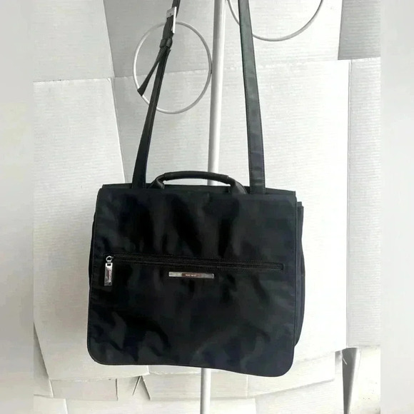 Nine West Handbags - Nine West Black Tote Bag Handbag Purse Laptop Bag Black shoulder strap.
